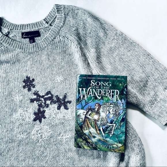 Lane Bryant Beaded Embroidered Snowflake Winter Holiday Pullover Sweater 14/16 - Picture 4 of 11